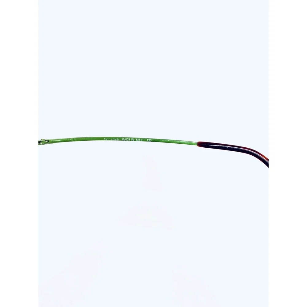 Kate Spade Half Rim Tortoise Green Metal Oval Glasses Italy Leah 51 18 130